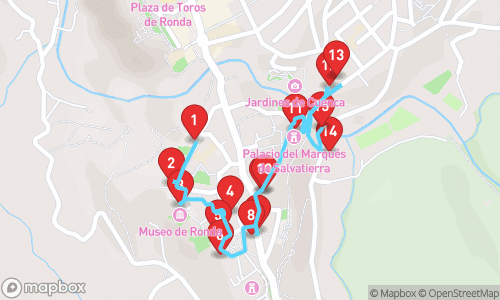 Historical Tapestry Tour: Discovering Ronda's Rich Heritage tour map