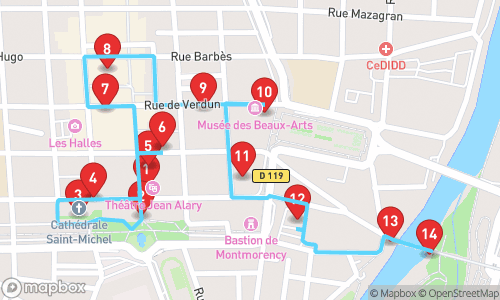 Découverte Historique et Culturelle de Carcassonne tour map