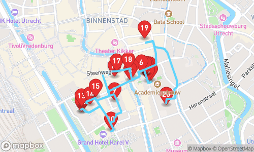 Historisch Utrecht: Een Reis Door Tijd En Cultuur tour map