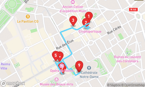 Reims: Krönungsstadt, Champagner und Art-Deco-Eleganz tour map
