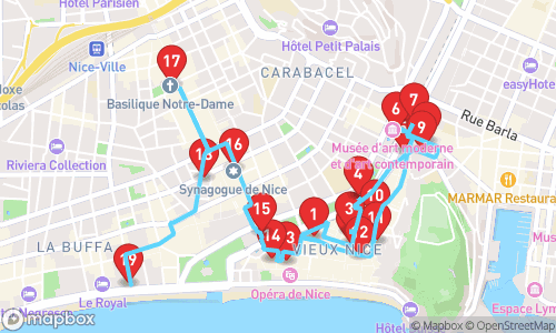 Nice to Meet You: Uncovering the Riviera's Quirkiest Corners tour map