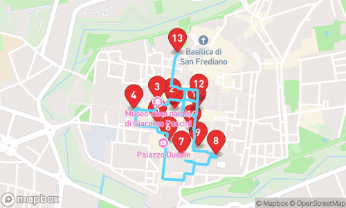 Timeless Treasures: Exploring Historic Lucca tour map