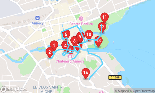 Découverte Historique et Culturelle d'Annecy tour map