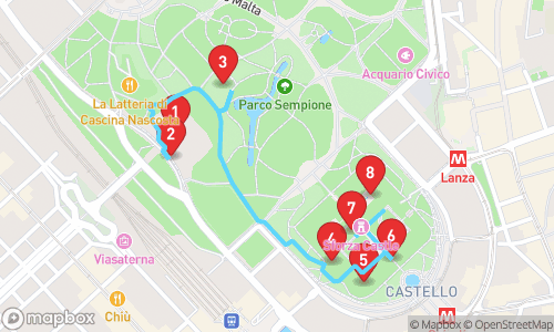 Discovering Milan: A Journey Through Time tour map