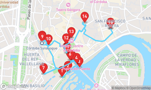 Exploring Historic Wonders: A Tour Through Córdoba tour map