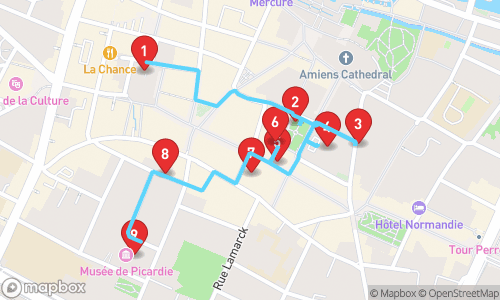 Exploring Historical & Cultural Treasures in Amiens tour map