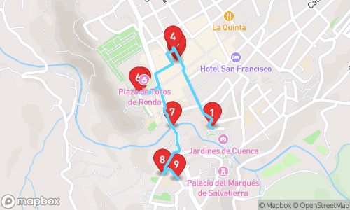 Ravishing Ronda: An Odyssey Through Time tour map