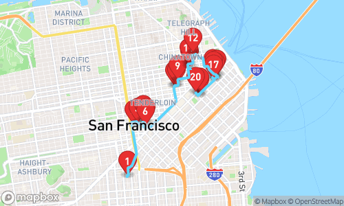 San Francisco Secrets: A Journey Through History and Innovation tour map