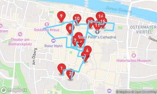 Regensburg: A Journey Through Millennia tour map