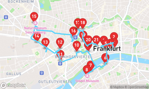 Frankfurt Unfolded: A Tale of Skylines and Stories tour map