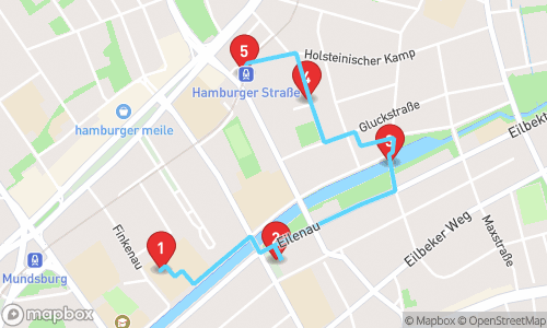 Exploring Historic & Modern Hamburg: A Journey Through Time tour map