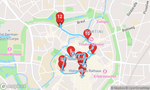 Münster's Quirky History: From Monasteries to Modern Marvels tour map