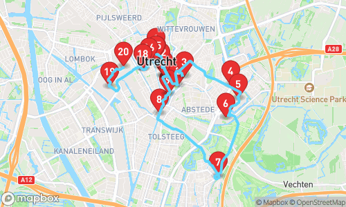 Utrecht Unveiled: A Journey Through Time tour map