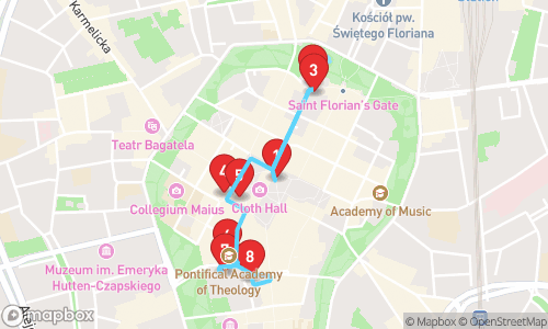 Krakow: A Journey Through Time tour map