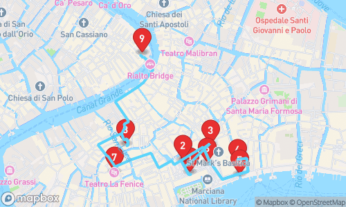 Exploring Timeless Venezia: A Journey Through History & Culture tour map