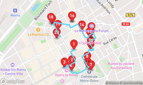 Revelations in Reims: A Historical And Cultural Tour tour map