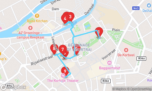 Kortrijk: A Whirlwind Tour of Golden Spurs, Textiles, and Quirky Charm with Ryan tour map