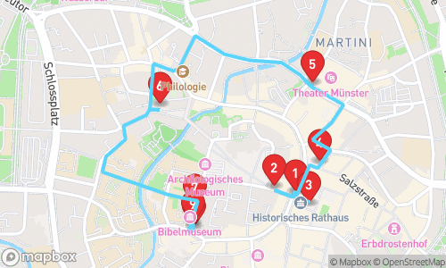 Münster: Eine Zeitreise durch Geschichte und Kultur tour map