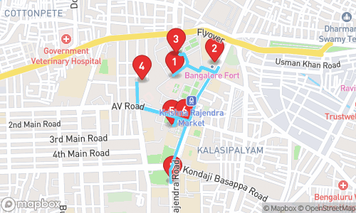 Bengaluru's Historical Heart: A Legacy of Forts, Palaces, and Public Good tour map