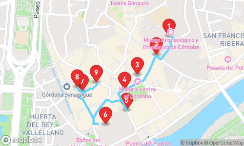 Entdeckungstour durch Córdoba: Eine Reise durch Geschichte und Kultur tour map