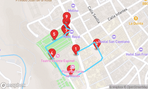 Ronda: Eine Reise durch die Zeit tour map