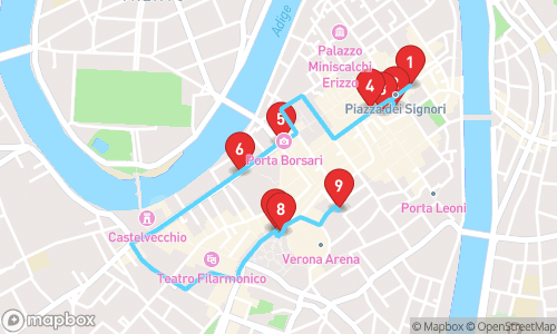 Veronas Historische Highlights: Eine Reise durch die Zeit tour map