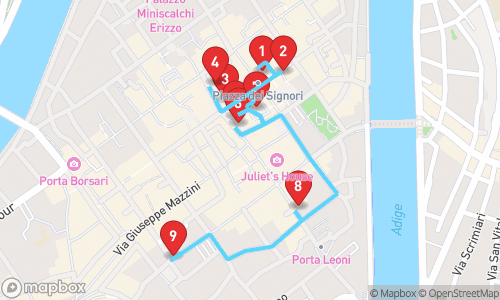 Verona: Een Reis Door Tijd en Schoonheid met Hans tour map