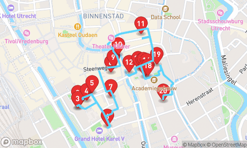 Historical Gems: A Journey Through Utrecht's Landmarks tour map