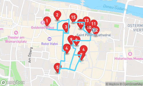 Timeless Tales: A Historical Journey Through Regensburg tour map