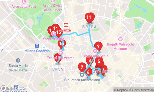 Milaan: Een Reis Door de Tijd met Hans de Hengel tour map