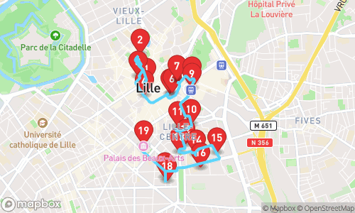 Okurrr! Lille with Cardi B: From Cobblestones to Couture! tour map