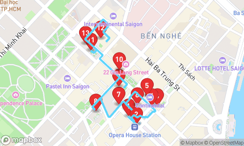 Historical Landmarks & Culinary Delights: Exploring Ho Chi Minh City's Rich Heritage tour map