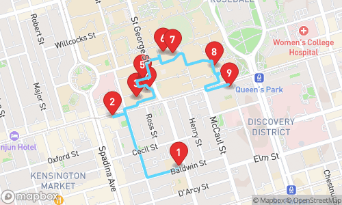 Toronto's Quirky Secrets: A Bizarre Adventure tour map