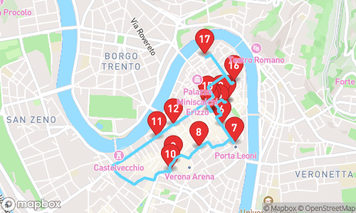 Verona: A Journey Through Time, Art, and Culture tour map