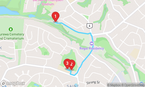 Auckland's Sacred Pathways: Land, Faith, and Knowledge tour map