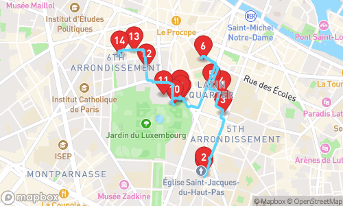 Parijse Verborgen Schatten: Een Wandeling Door Kunst & Geschiedenis tour map