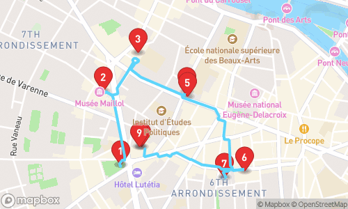 L'Essence de Paris - Een Reis door Licht, Kunst en Geschiedenis tour map