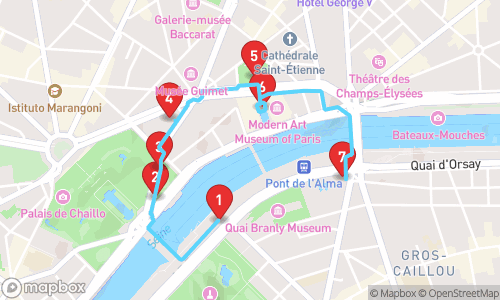 Paris: Echoes of War, Art, and Faith tour map