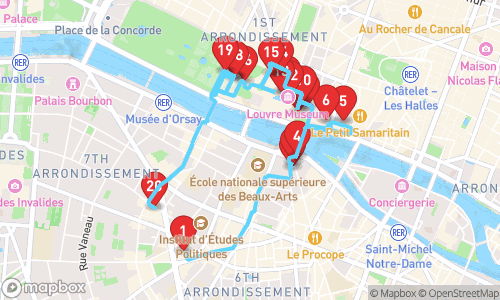 Paris Unchained: The Ultimate Samuel L. Jackson Tour tour map